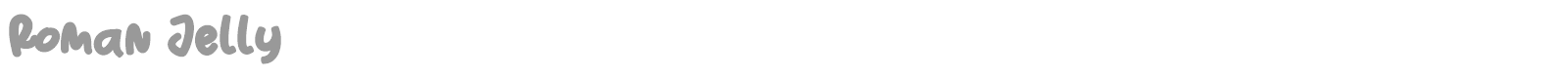 Roman Jelly font preview